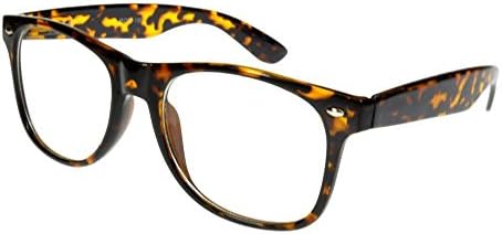 i*sunglasses Classic Retro Eye Glasses Rx Tortoiseshell/Clear Large