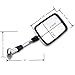 Motorcycle Chrome Plated Billet Aluminum Outside Rearview Side View Mirrors Multi Angle Adjustable Blindsight Rearview Handle Bar End Convex Universal Fit For Cruiser Touring Bike Kawasaki Connie Concours