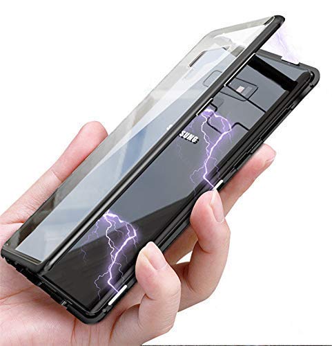 CASEME - Clear Black Magnetic Absorption Case Slim Metal Frame with Glass Back Cover for Samsung Galaxy Note 9 (Black) RS.675 (66.00% Off) - Amazon CASEME - Clear Black Magnetic Absorption Case Slim Metal Frame with Glass Back Cover for Samsung Galaxy Note 9 (Black) RS.675 (66.00% Off) - Amazon
