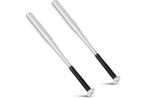 Aserell 2 Packs 28 Inch Baseball Bat Adult Kids Baseball Bat Stick, Pack of 2, Anti-Slip Long Lightweight Baseball Bar for Training and Practise