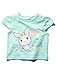 M&Co Baby Girls Short Sleeve Hey Little Bunny Slogan Rabbit And Balloon Print Cotton T-Shirt Mint 9/12 Mnths