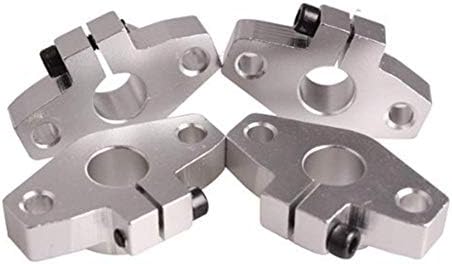 Chiloskit 4 Pcs SHF8 8mm Flange Mount Linear Rail Shaft Support for Milling Machine CNC