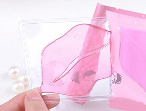10 Stück Lippe Maske, Collagen Lippe Gel-Maske, Kollagen-Kristall Lippe Film Paste/Lippenpads, CIDBEST® Beauty Make-up Lippenpflege Zubehör, Anti Dry Ageing Falten Membrane Moisturizing Lip Mask, Machen Sie Ihre Lippe attraktiv und Sexy - 6