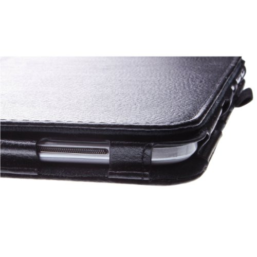Design Tab3 10.1 Standtasche für SAMSUNG GALAXY TAB 3 P5200 P5210 P5220 Hülle Etui Tasche Case ULTRASLIM (Schwarz) - 2
