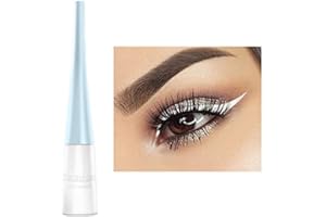 BELIKY GIRL Eyeliner liquide de 10 couleurs Eyeliner mat à séchage rapide, Eyeliner coloré en gel imperméable durable et sans floraison, Eyeliner liquide de couleur bonbon hautement pigmenté, blanche