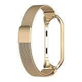 Modaworld Uhrenarmbänder für Xiaomi Mi Band 3 Ersatband, Milanese Magnetisch Edelstahl Uhrenarmband Armband