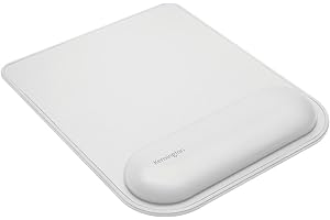 Kensington, Podkładka pod Mysz z Podpórką pod Nadgarstek ErgoSoft, Szara - Podkładka Pod Mysz z Żelowym Wypełnieniem i Antypoślizgowym Spodem, Certyfikat Zgodności i Bezpieczeństwa (K50437EU)