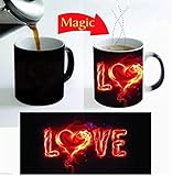 Love Magic Coffee Mug - Surprise Gift for Love Couple -Paper Plane Design