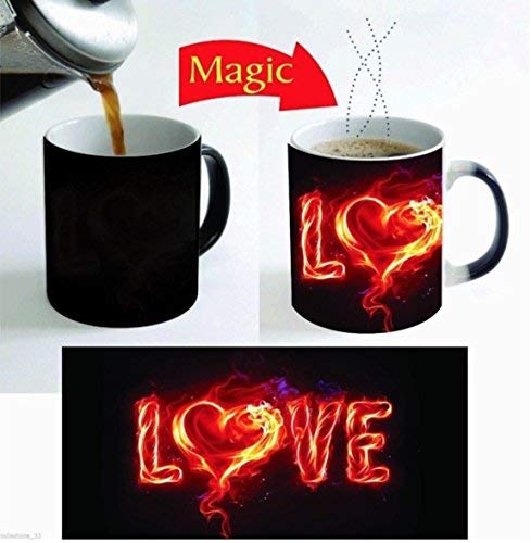 Love Magic Coffee Mug - Surprise Gift for Love Couple -Paper Plane Design