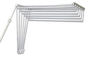 Gimi Lift 120 Étendoir Mural et au Plafond en Acier, 7 m d'étendage