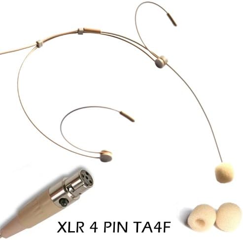 UltraDisk 4092 Wireless Headset Microphone for Shure &amp; Trantec S5 Body Transmitters Pink Skin Beige