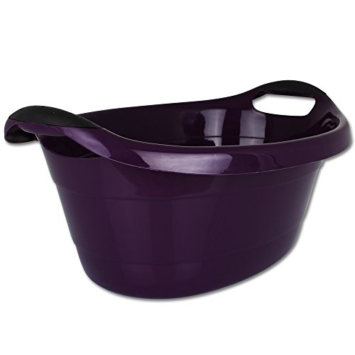 Wäschetruhe - Wäschekorb - Wäschekiste - Wäschewanne mit Modellauswahl (lila, 14L)