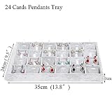 Veromca Huggins Ice Grey Velvet Jewelry Tray Storage Box Watch Holder Necklace Ring Earrings Display Organizer