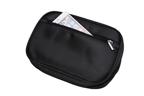 WODISON Carry-on Travel Schmuck Fall Organizer mit abnehmbarer Tasche schwarz (schwarz) - 6