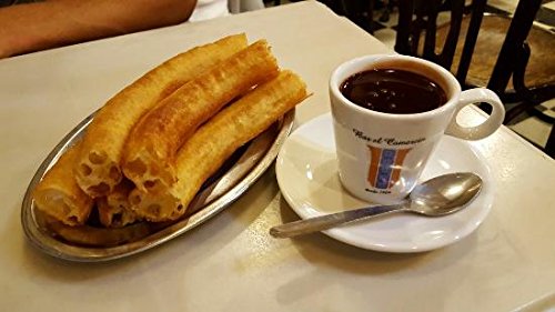 Menax – Gebäckspritze für Kuchen – Churros-Maschine – 24 cm – Weiß und Rot - 6