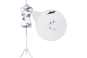 Loywe Manichino da sartoria, in schiuma femminile, busto da sartoria, per cucire e tagliare busto torso misura 36/38 | LW1018WS