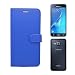 Produktbild Samsung Galaxy J52016unifarben, blau PU Leder Flip Case Schutzhülle von Gadget Boxx