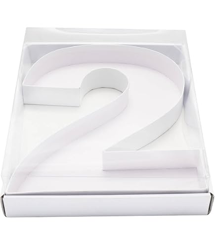 WENPACK Karton-Buchstabenbox 30,5 Cm – Transparente Abdeckung | Befüllbar Für Süßigkeiten, Charcuterie & Geschenke