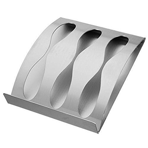flintronic Wand Befestigter Edelstahl Zahnbürstenhalter Durable Rasiermesser-Halter Wasserdicht mit Self Adhesive Badezimmer (3 Löcher) - 4