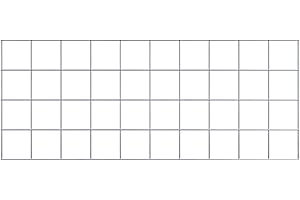 ‎GABIONA Gabionen Gitter 10 x 10 cm Maschenweite (100 x 40 cm)