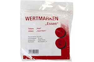 Party Discount® Token Chips Food, Red, Pack of 100