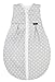Produktbild Alvi Kugelschlafsack Thermo | Baby-Schlafsack | Vierjahreszeiten Kinderschlafsack ärmellos aus Baumwolle | Wattierter Thermo-Schlafsack ohne Ärmel für Frühling Herbst Winter, Größe:110, Design:kleiner Stern grau