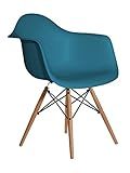 BEIN IST MONTIERT Aryana Home Eames Replik Sessel, 59 x 62 x 82,50 cm 59x62x82.5 cm Meeresblau