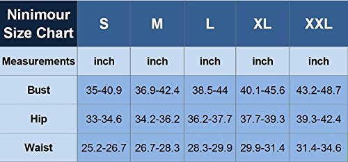 Ninimour Damen Tankini Bikini Set Streifen zweiteilig Badeanzug Swimsuit - 6
