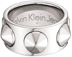Calvin Klein Jeans Jewelry Women's Stainless Steel Studs Band Ring - 6