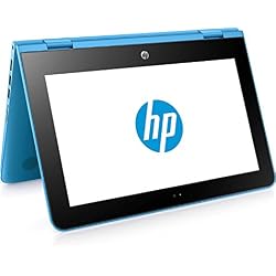 HP x360 11-ab001ns - Ordenador Portátil Convertible 11.6" HD (Intel Celeron N3060, 4 GB RAM, HDD 500 GB, Intel Graphics, Windows 10), Color Azul - Teclado QWERTY Español