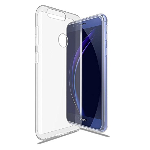 Huawei Honor 8 Hülle Case ,Elekin Transparent TPU Case Crystal Clear Handyhülle Schutzhülle für Huawei Honor 8 - 6
