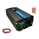 inversor onda pura 1000w 12v Potencia de energia continua: 1000W y pico 2000W 12v a 220v con pantalla y un mando que puedes apagar desde lejos (mas de 20 metros de distancia)
