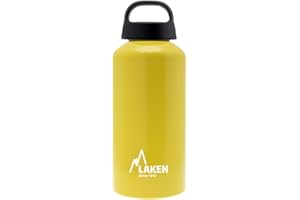 LAKEN Classic Botella de Agua Cantimplora de Aluminio con Tapón de Rosca y Boca Anch - 600ml, 750ml, 1000ml