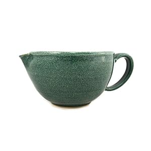 korium Shaving Scuttle White 'n Green - handmade ceramics - Image 2