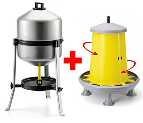 Lifland Mangeoire Poulesvolaille Galvanisée Anti Nuisibles Anti