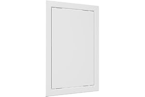 VENTEUROPE Trappe d'accès 30 x 40 cm Blanc Trappe de révision Révision pour cloison sèche Porte de maintenance Clapet de service pour inspection et couverture en plastique ABS Trappe de nettoyage Ouverture de