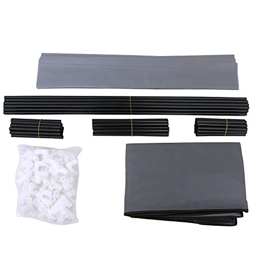 Songmics XXL 10 Schicht staubdichtes Schuhregal für ca. 45 paar Schuhe Schuhschrank Schuhablage 88 x 28 x 160 cm grau RXJ36G - 7