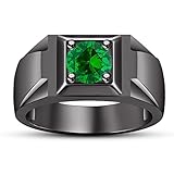 Vorra Fashion - 925 Sterling-Silber Sterling-Silber 925 Rundschliff grün Saphir de synthèse