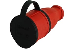 PREIS-ZONE Presa Schuko con contatto di protezione, in gomma, IP44.