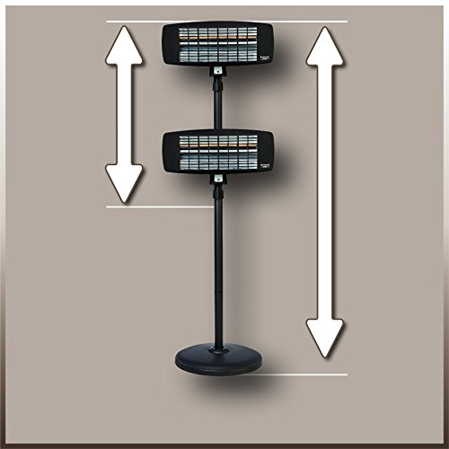 Einhell Infrarot Heizstrahler IHS 2000/1 (2000 Watt, 3 Leistungsstufen, Zugschalter, verstellbar bis 186 cm, geräuschlos) - 4