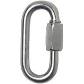 FIXE - Zinc Plated Steel Short Maillon 6 mm &ndash; Resistance 20 kN &ndash; Working Load 1100 kg &ndash; Compact and Durable &ndash; 89 &times; 40.5 mm &ndash;
