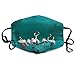 Produktbild Moiq-A Art Flamingo Muster Mundmasken Unisex Anti-Staub-Grippe Waschbar Wiederverwendbare Mundmaske Mode-Design für Mädchen Frauen Jungen Männer