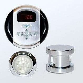 Steam Spa INTPKCH Indulgence Touch Panel Control Kit with Steam Head, Chrome by Steam Spa