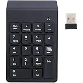 MODDESTORE Siyah USB Kablosuz Numerik Klavye Keypad, USB Alıcılı Sayısal Tuş Takımı, PC Laptop Notebook İ&ccedil;in Kablosuz NumPad,
