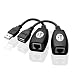 Produktbild SIENOC 1 Pair USB Extender Verlängerung Adapter über CAT5 Cat5e / 6 RJ45 LAN Kable 150ft