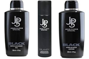 John Player Special Black Body Lotion 500 ml & Duschgel 500 ml & Deodorant 150 ml
