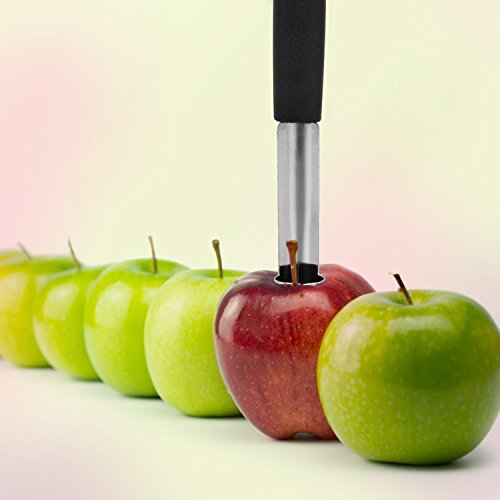 UVISTAR Apfelentkerner Edelstahl 2er Set Apfelausstecher Küchenhelfer Ausslicer Entkerner für Obst und Gemüse - 3
