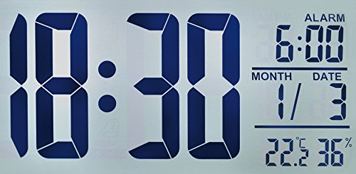 Bresser LCD Wecker MyTime Duo, Schwarz - 4