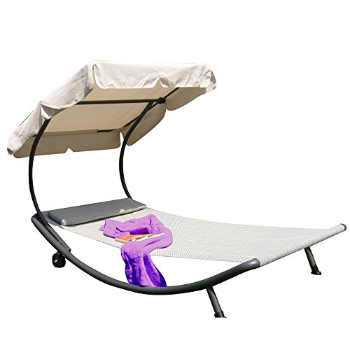 Preisvergleich Produktbild Leco Singleliege Sonnenliege 200 x 100 cm, natur