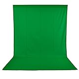 Neewer Toile de Fond de 6x9 pieds/1,8x2,8 mètres Pliable de 100% Mousseline pour Photographie, Vidéo et Télévision - Vert